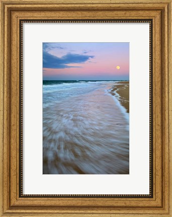 Framed Cape Cod Moonset Print