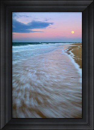 Framed Cape Cod Moonset Print