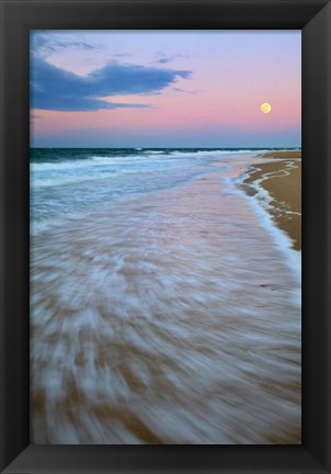 Framed Cape Cod Moonset Print