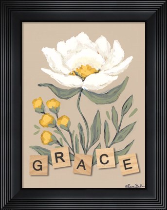 Framed Happy Flower Grace Print