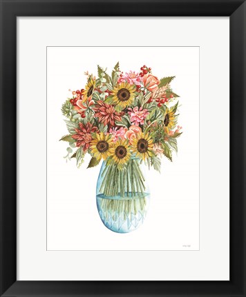 Framed Sunny Days Bouquet Print