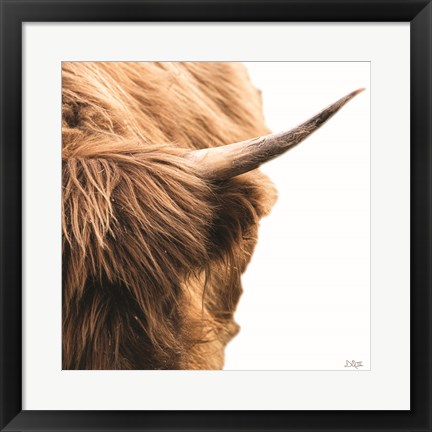 Framed Highland Horn II Print