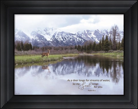 Framed My Soul Longs for You II Print