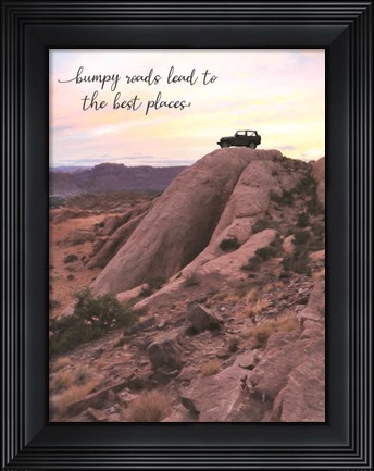 Framed Bumpy Roads Print