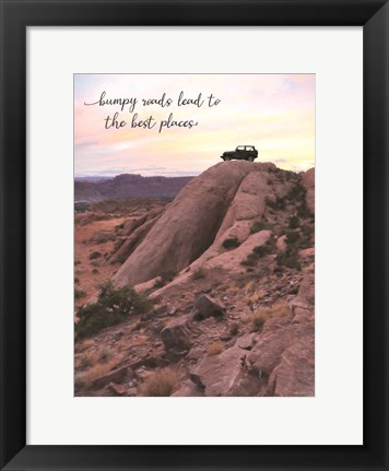 Framed Bumpy Roads Print