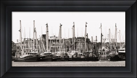 Framed Ocean City Fishing Boats Print
