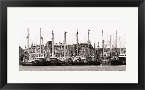 Framed Ocean City Fishing Boats Print