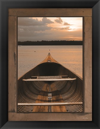 Framed Antique Canoe II Print