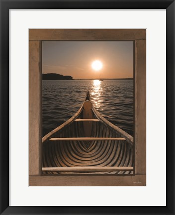 Framed Antique Canoe III Print