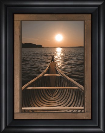 Framed Antique Canoe III Print