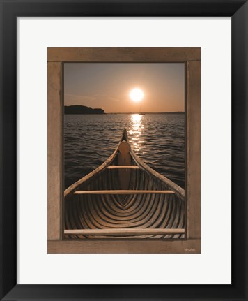 Framed Antique Canoe III Print