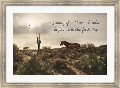 Framed Journey of a Thousand Miles Print
