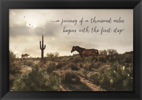 Framed Journey of a Thousand Miles Print