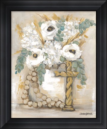 Framed Cream Blessings Print