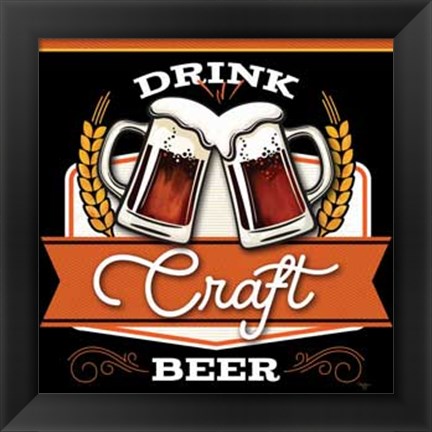 Framed Drink Craft Beer Print