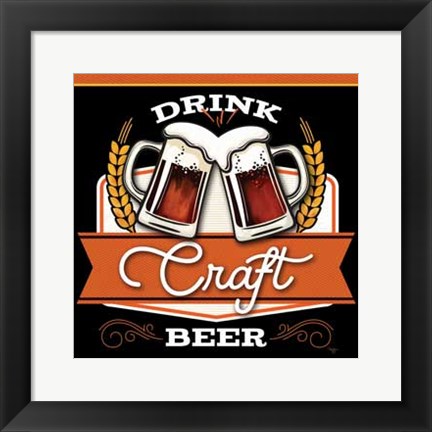 Framed Drink Craft Beer Print