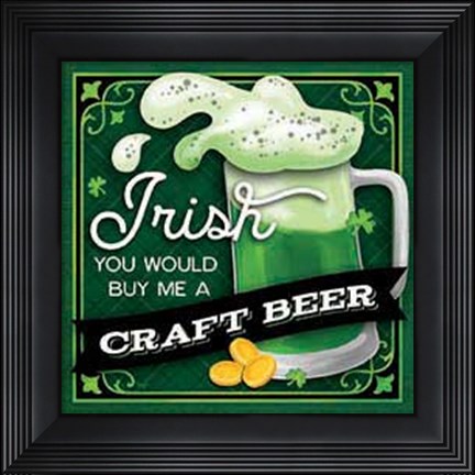 Framed Irish Craft Beer Print