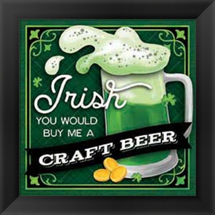 Framed Irish Craft Beer Print