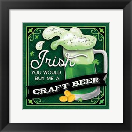 Framed Irish Craft Beer Print