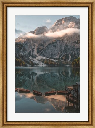 Framed Boat House View Print