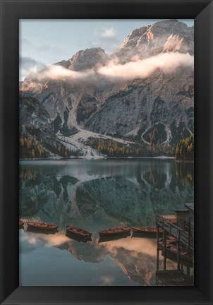 Framed Boat House View Print
