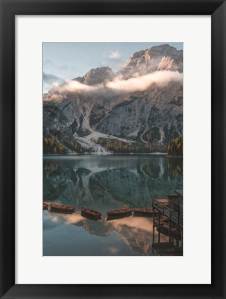 Framed Boat House View Print