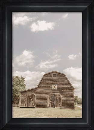 Framed Quilt Barn Tilt Print