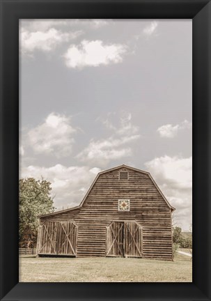 Framed Quilt Barn Tilt Print