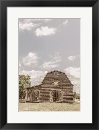 Framed Quilt Barn Tilt Print