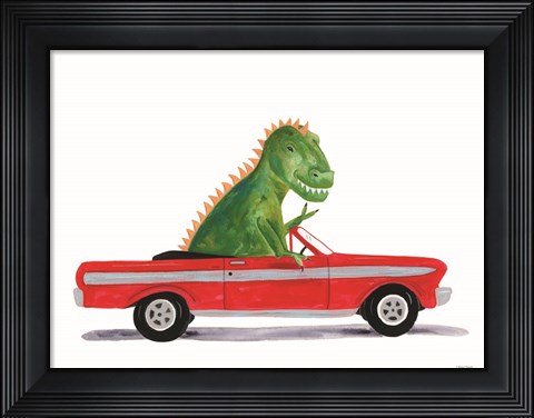 Framed Dino Out and About Print