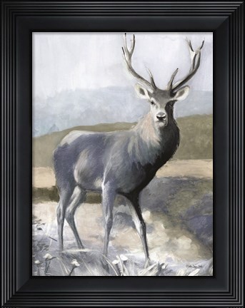 Framed Elk in the Wild Print