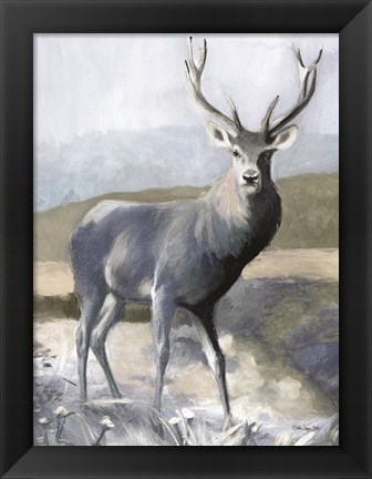 Framed Elk in the Wild Print