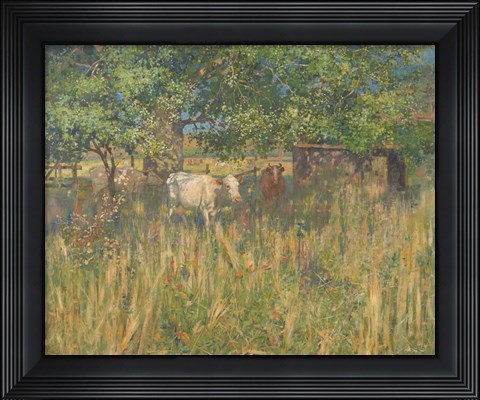 Framed Field Cows Print