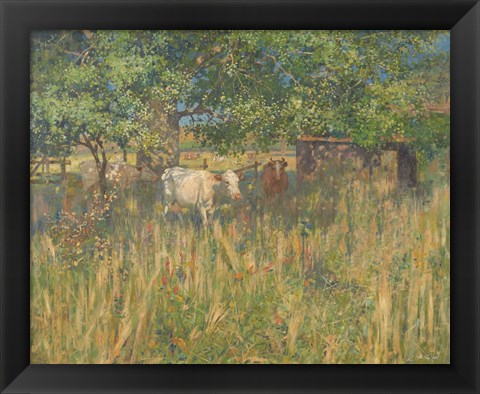 Framed Field Cows Print