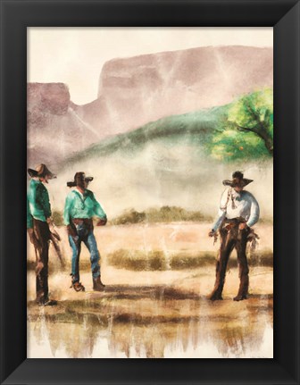 Framed Cowboy Friends II Print