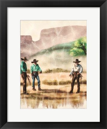 Framed Cowboy Friends II Print