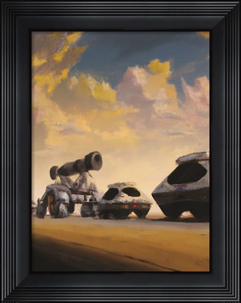 Framed Sci-Fi Cars Print