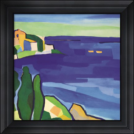 Framed Italy Ocean I Print