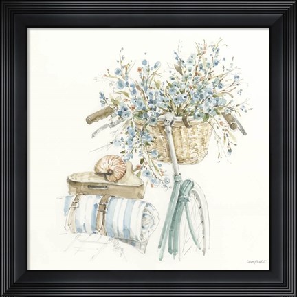 Framed Blue Escape XVII Print