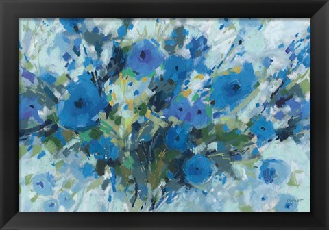 Framed Blueming 01 Landscape Print
