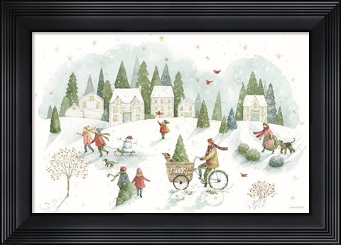 Framed Magical Winterland I Print
