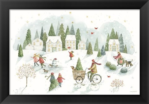 Framed Magical Winterland I Print