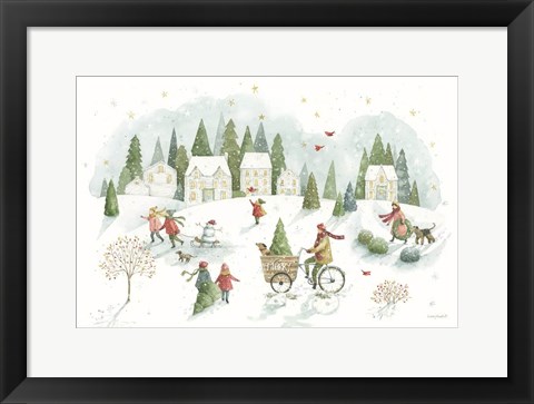 Framed Magical Winterland I Print