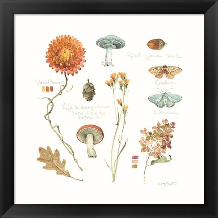 Framed Season&#39;s Study VII Print
