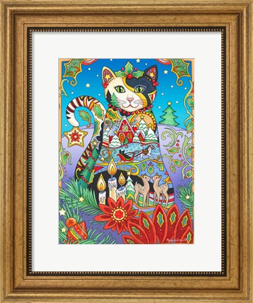 Framed May Your Days be Meowy and Bright Print