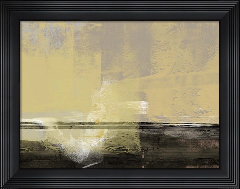 Framed Abstract Beige Print