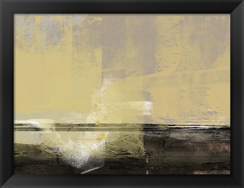 Framed Abstract Beige Print