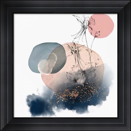 Framed Abstract Flower Composition II Print