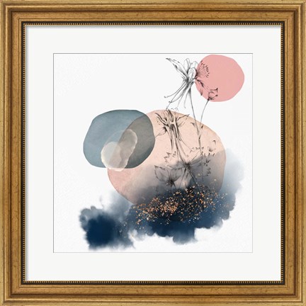 Framed Abstract Flower Composition II Print