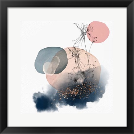 Framed Abstract Flower Composition II Print